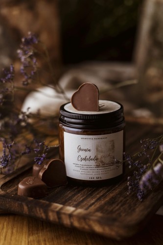 Przejdź do produktu Świeca zapachowa w szkle Gorąca Czekolada - 120ml