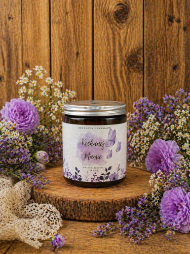 Przejdź do produktu Świeca zapachowa owocowo-korzenna w szkle "Dzień Mamy" 250 ml